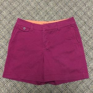 Sonoma Life + Style Fuchsia Pink Chino Twill Shorts * Size 6